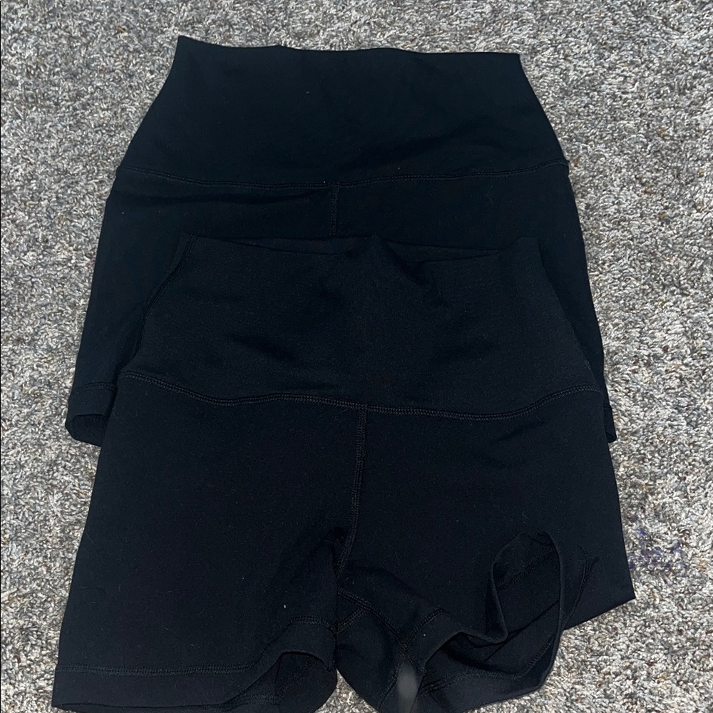 Women's Black High-Waisted Shorts
